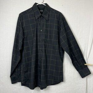 Riscatto Long Sleeve Button Down Shirt Mens XL 90s Oversized Relaxed‎ Italy Made